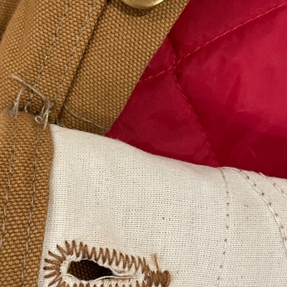 Carhartt R41 Overall Men’s 36W 34L Duck Zip-to-Thigh Bib Quilt Lined Brown - Picture 11 of 16